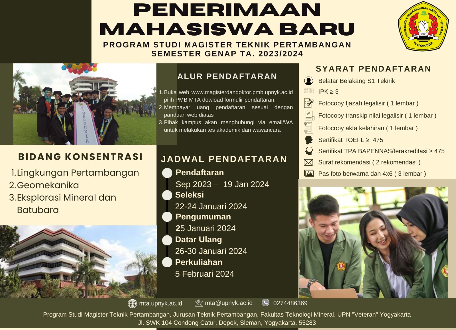 Pendaftaran Mahasiswa baru